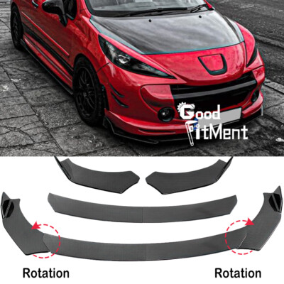 Für Peugeot 208 308 508 GTI Frontlippe Spoilerschwert Spoiler Kohlefasermuster