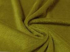 Jersey Coral Cuddlesoft Fleece Purring Fur Fabric Material OLIVE