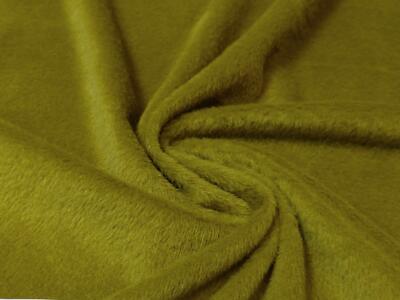 Jersey Coral Cuddlesoft Fleece Purring Fur Fabric Material OLIVE