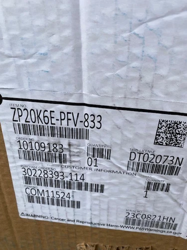 Copeland ZP20K6E-PFV-833 Compressor / COM11524 (NEW)