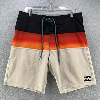 Billabong Platinum X Mens Board Shorts 32W Swim Beach Inseam 9in