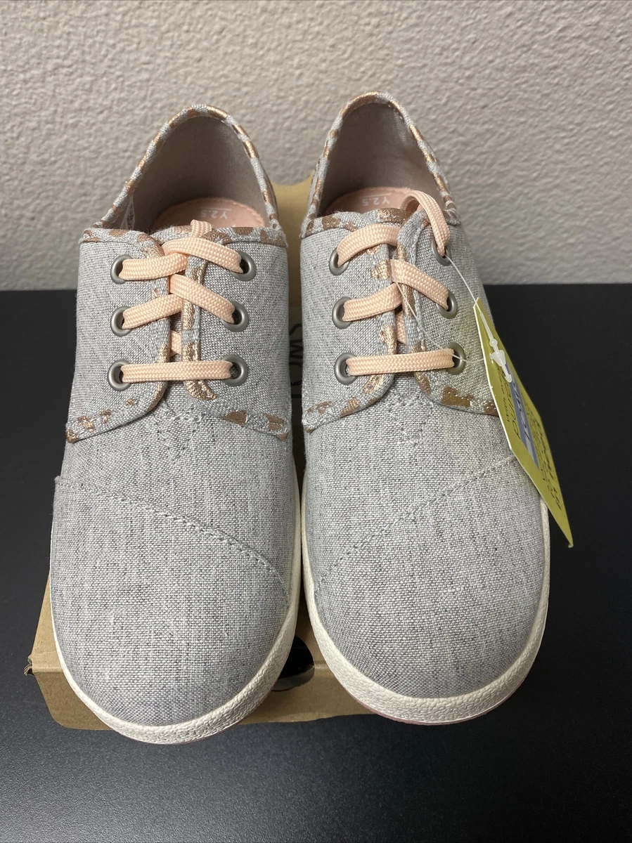 Drizzle grey slub chambray with cheetah print women's paseo sneakers sale