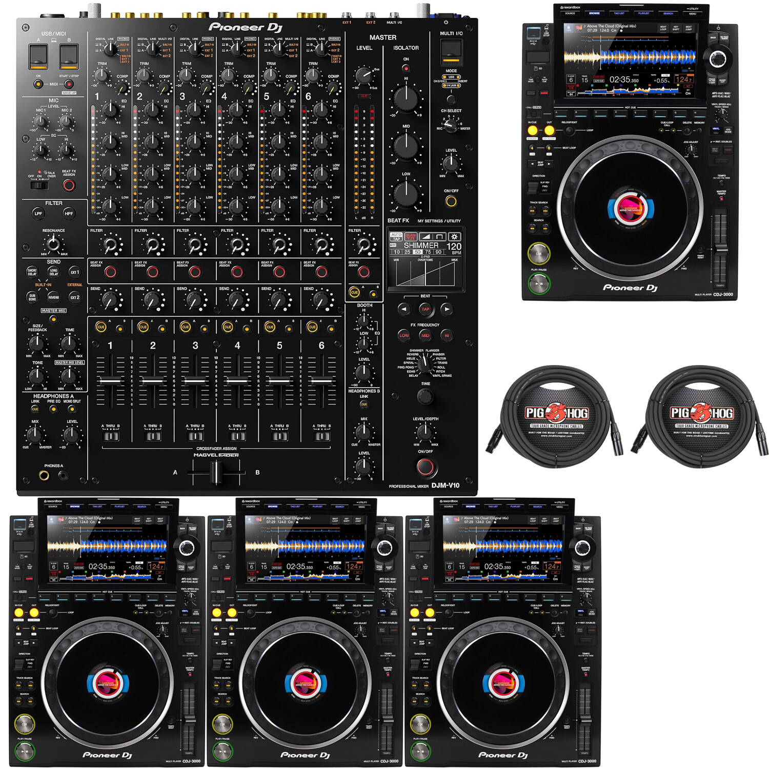 Pioneer DJミキサー DJM-3000 Pioneer DJ CDJ-3000 Club House set