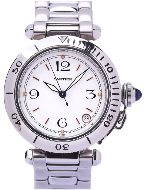 Cartier Pasha C Stainless Steel 36mm Watch with Sapphire Crystal Preowned - Image 2 of 3