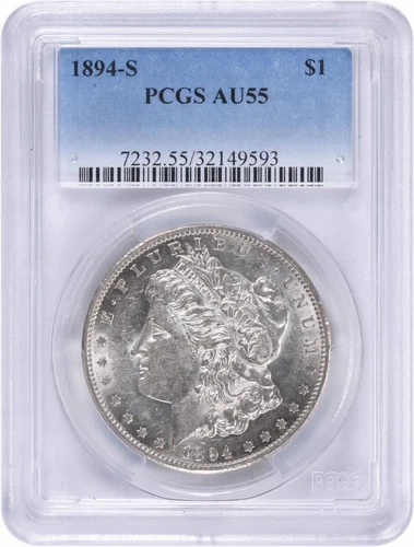 1894-S Morgan Silver Dollar AU55 PCGS