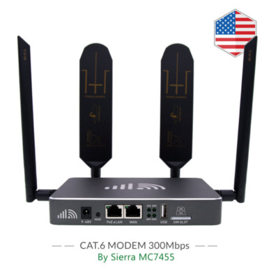 4G Cellular Router CAT6 Modem MC7455 Dual-SIM EZR23-S6A