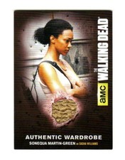 WALKING DEAD SEASON 4 PART 2 MEMORABILLA CARD M29 SONEQUA MARTIN-GREEN SASHA