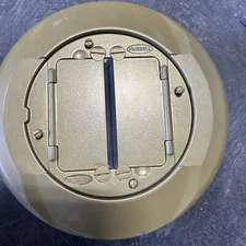 Hubbell S1CFCBRS 8" System One Universal Carpet Cover Flange Assembly Brass