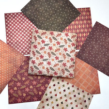 Fall Pattern Paper Sheets Autumn Junk Journal Collage Scrapbooking