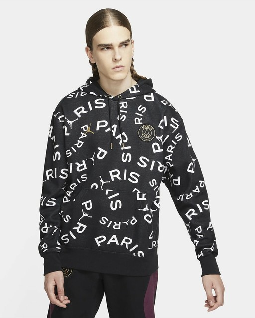 paris saint germain black hoodie