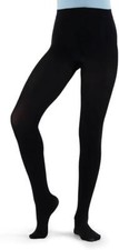Capezio Girls dance tights in size Small, in the color black ESF17998