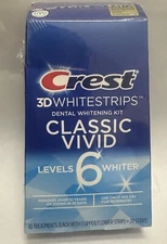Crest 3D Whitestrips, Classic Vivid, 10 Treatments - NEW- Exp: 02/26 *Free Ship