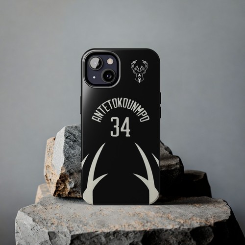 Giannis Antetokounmpo Milwaukee Bucks - Basketball iPhone und Samsung Hülle schwarz - Bild 21 von 43