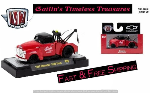 2025 M2 MACCHINE GROUND POUNDERS 1953 CHEVROLET 3100 CAMION ROSSO R97