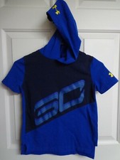Under armour Heatgear Pull Over Hoodie Youth Boy's Shirt Size-Small