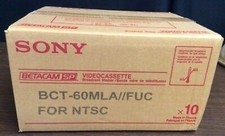 SONY BCT-60MLA 60-MINUTE BETACAM SP VIDEO CASSETTE LOT OF 10 NIB