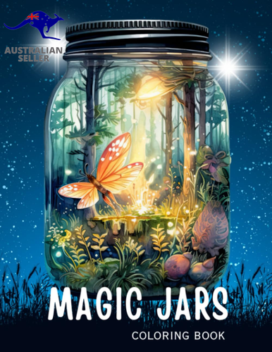 Magic Jars Coloring Book: Fantasy Jars Coloring Book, with Magical Landscapes, A - Picture 4 of 12