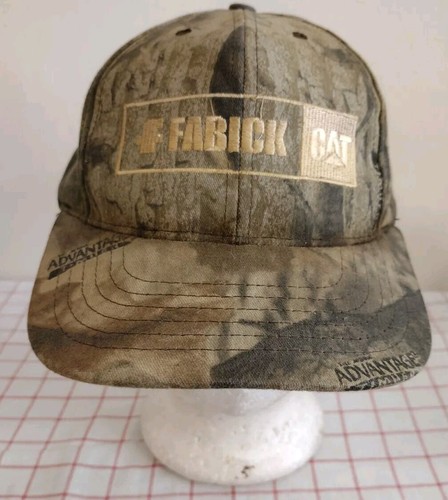 Cappello berretto mimetico vintage Fabick CAT dipendente verde uomo regolabile snapback ricamato - Foto 2 di 6