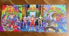 Lot 3 NEW Mighty Morphin Power Rangers 1993 Saban Folders 3 Ring RARE Vintage