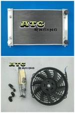 Radiador y ventiladores de aluminio para VW GOLF MK1 MK2 GTI/SCIROCCO 1.6 1.8 8V MT