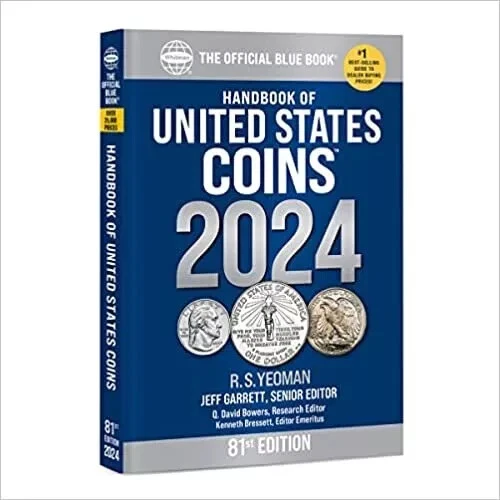 Handbook (BlueBook) of United States Coins 2024 Paperback 81st Edition