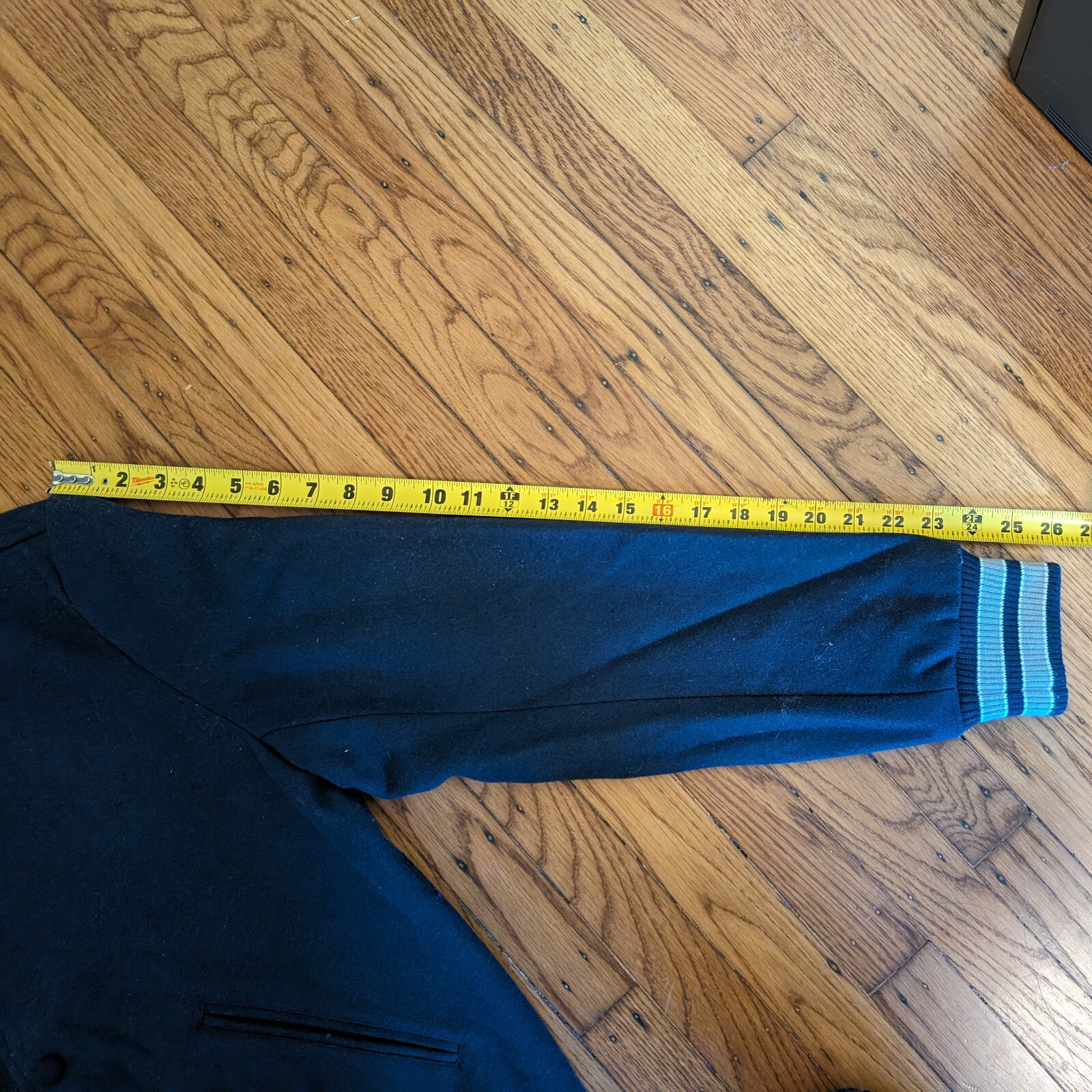 Slate & Stone Varsity Baseball Jacket Wool Blend - image 6