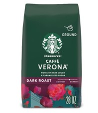 Starbucks Ground Coffee, Dark Roast Caffè Verona, 100% Arabica, 1 bag (28 oz) 12.54 per pound