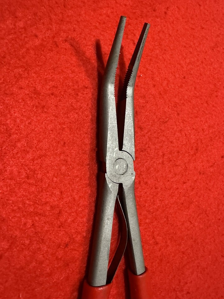 Snapon Tools USA 15" LongNeck 35° Bent Long Reach Needle Nose Pliers