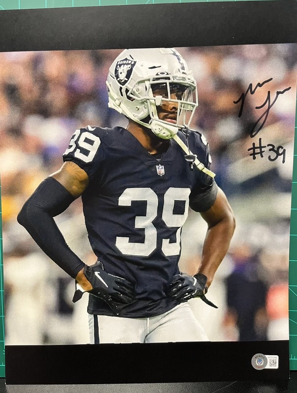 Nate Hobbs 11x14 Photo w/ Beckett Cert