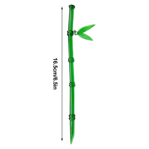 Horquilla simple de bambú verde con palillo de pelo estilo chino para mujer 2 un. - Imagen 2 de 12