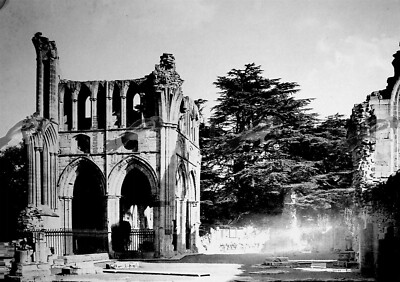 Dryburgh Abbey, Roxburghshire, s/w Fotobuch Illustration (Druck), 1937