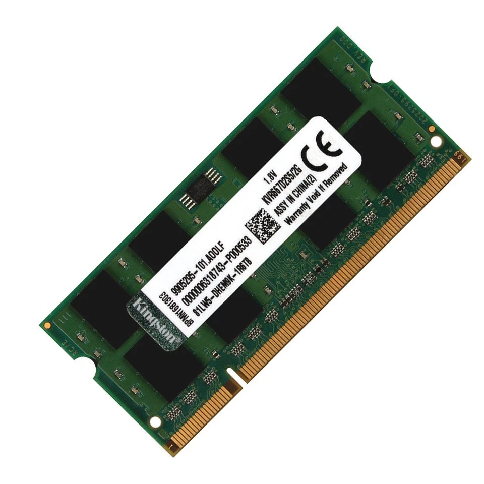 2GB 1GB DDR2 667MHz PC2-5300S KVR667D2S5/2G SODIMM Laptop Memory For Kingston UK - Image 2 of 4