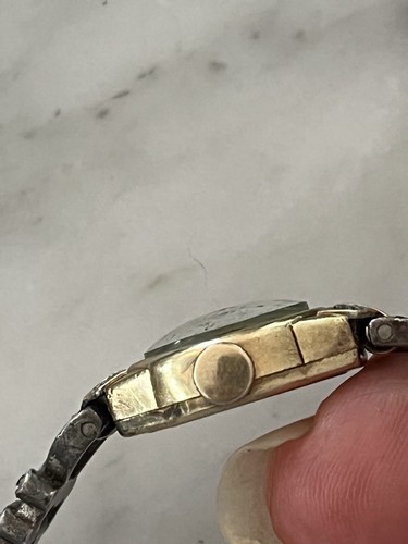 Vintage Bulova 10k Gold Filled Diamond Ladies Wrist Watch - Picture 5 of 9