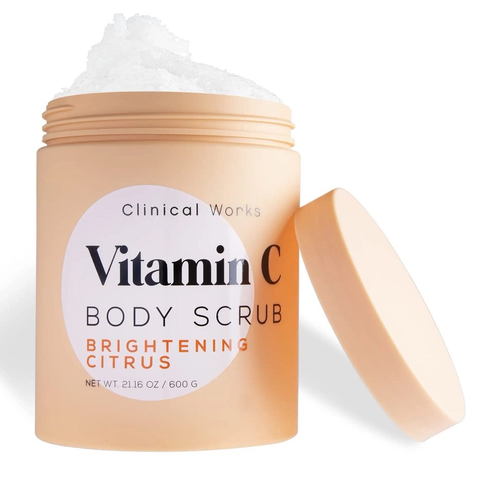 Clinical Works Vitamin C Body Scrub For Brightening And Even Out