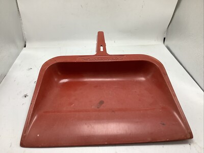 Vintage Rubbermaid DUSTPAN Dust Pan Heavy Duty Hard Rubber  Red