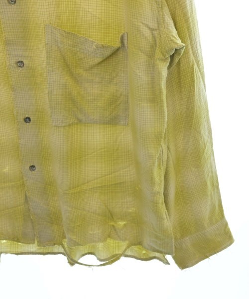 ANCELLM Casual Shirt Yellowish(Check Pattern) 1(Approx. S  