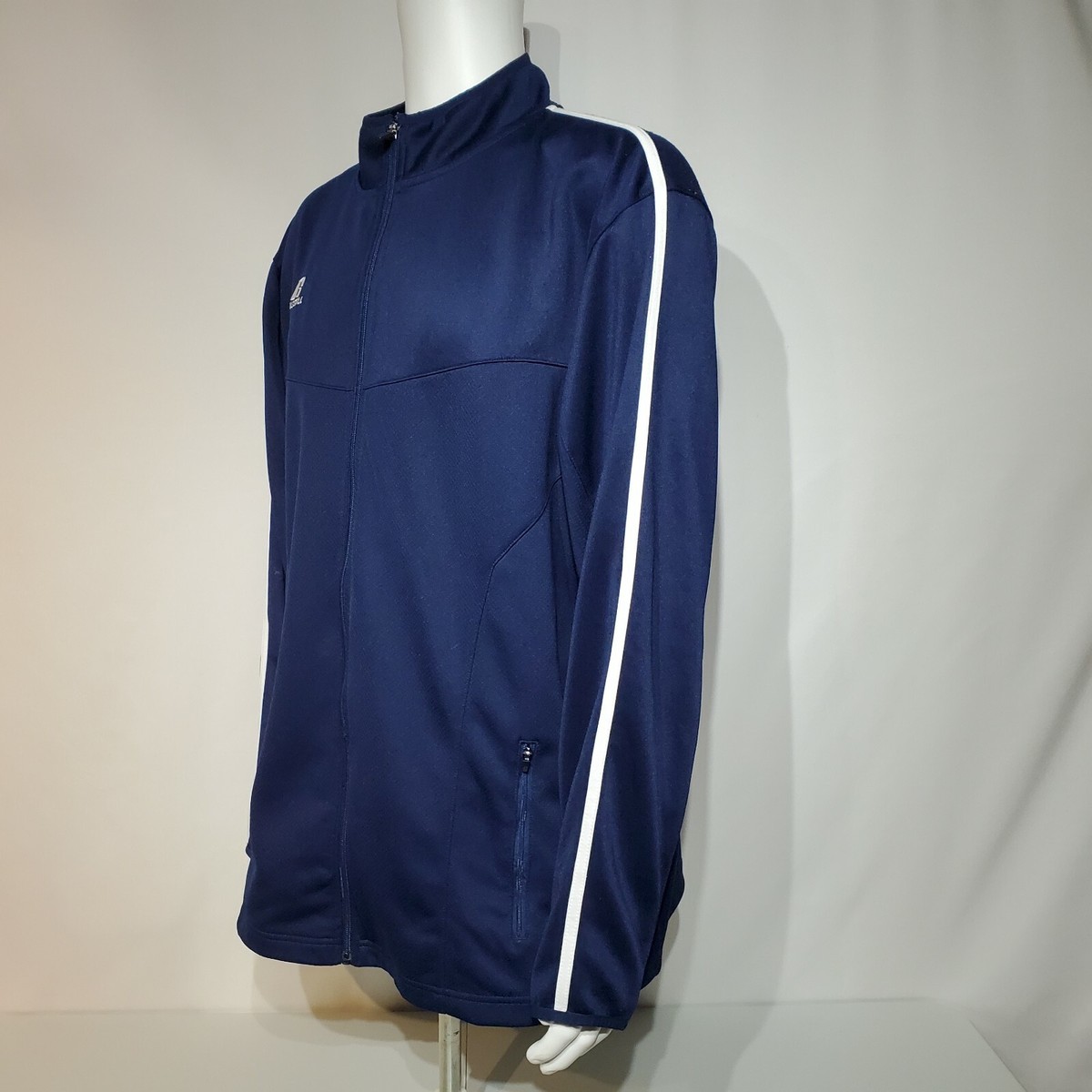 ジャケット・アウター RUSSELL vintage stugium jacket Vintage Russell Athletic Mens Blue Zip Track Jacket XL | eBay