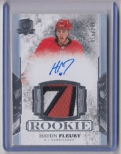 2017-18 Upper Deck The Cup Haydn Fleury RC Auto 055/249 Carolina Hurricanes #156