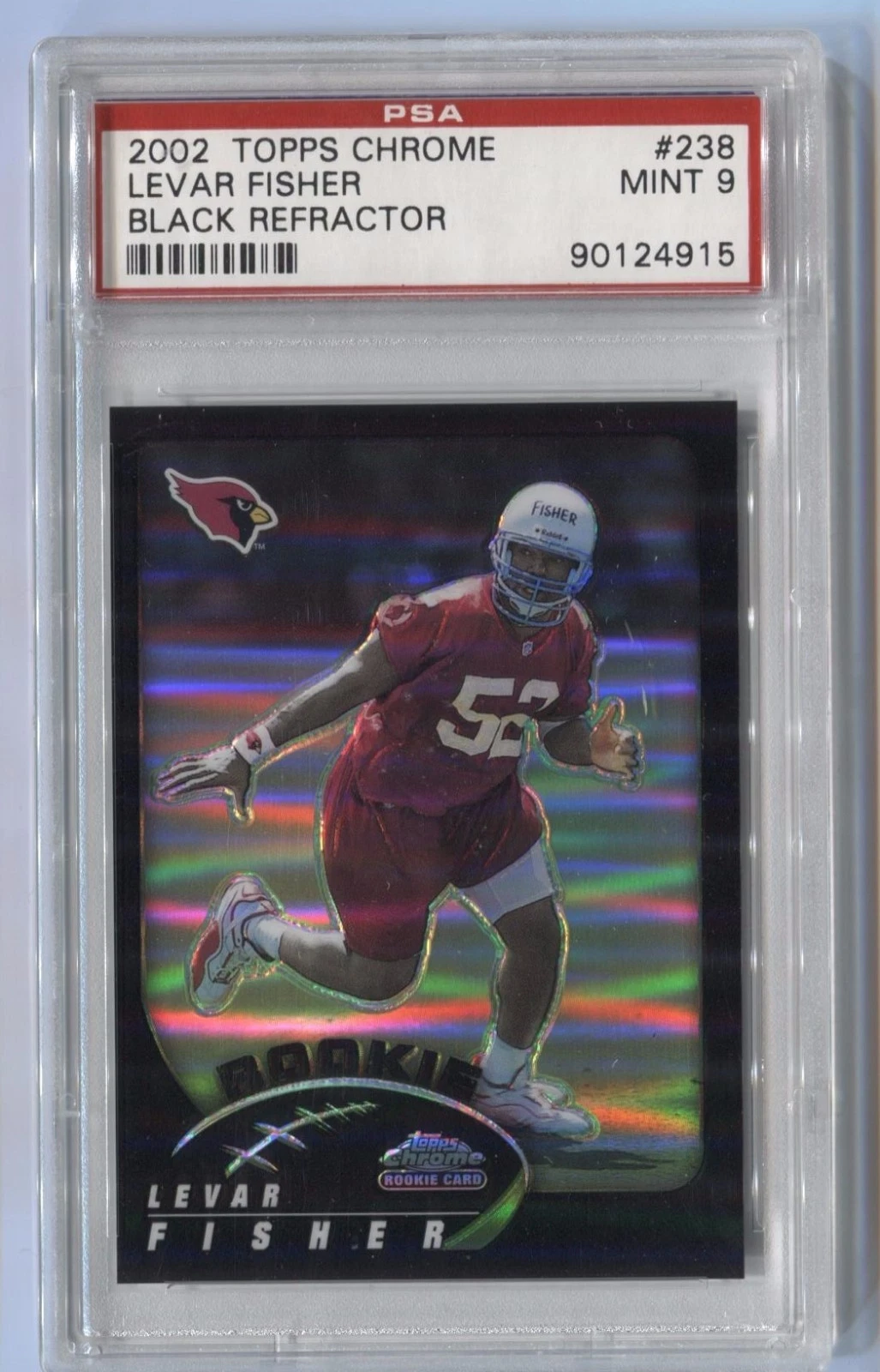 Levar Fisher Topps Chrome #238 Black Refractor