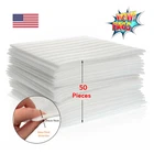 Foam Wrap Sheets 12x12x1/8" Thick Cushioning Shipping Moving Packing 50 Pcs