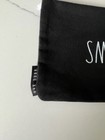 Rae Dunn Black & White Canvas Pouch Medium Flat Cosmetic Makeup Case Bag — photo 4