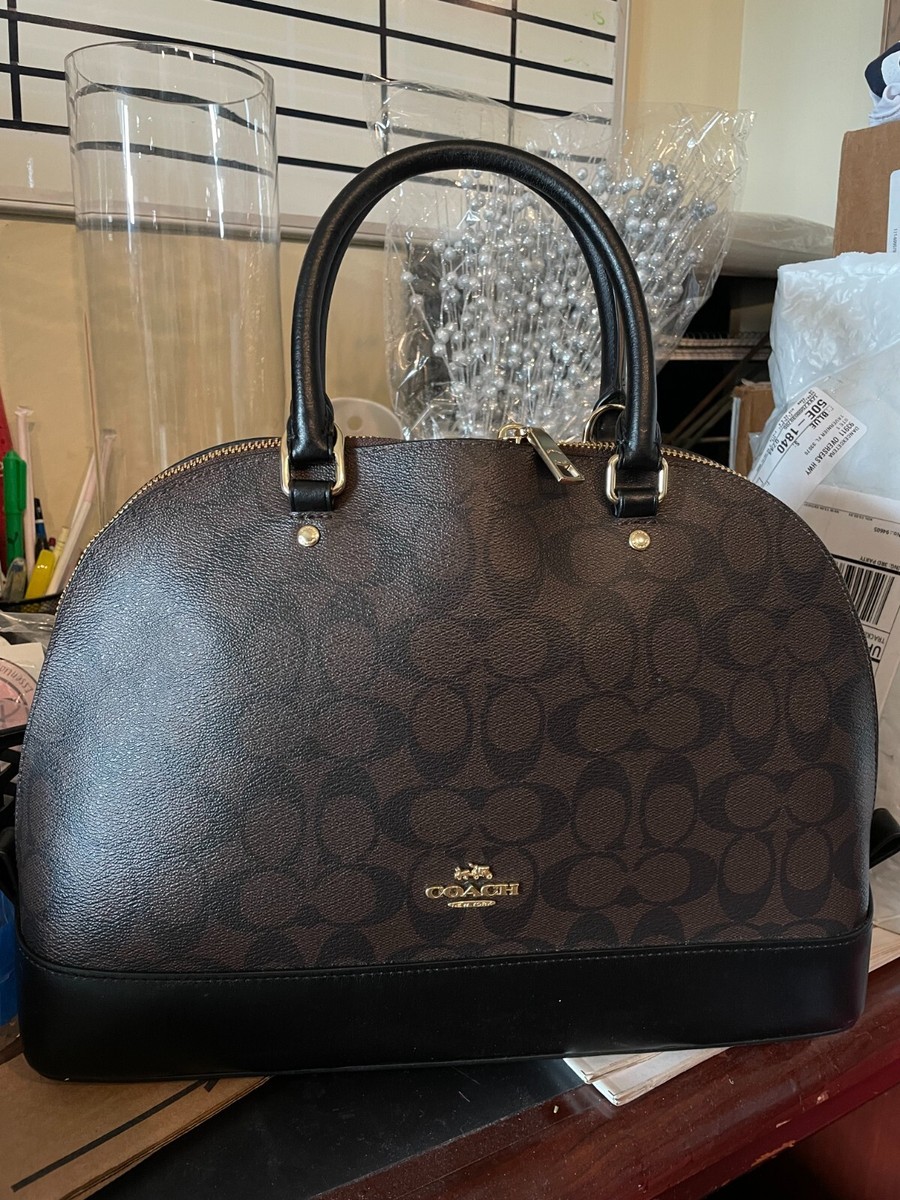 Coach Crossbody Bag Sierra Signature Satchel Brown