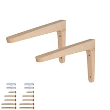 MS ferramenta consolle in legno angolo in legno mensola legno massello di faggio mensola