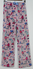 MEMBERS MARK Size 14/16 Girls Pants Mermaid Pattern Sleepwear Lounge Dark Pink