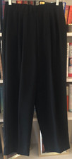 BLACK DRESS PANTS SLACKS ELASTIC WAIST with Zipper Size 4