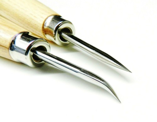 Burnisher Curved & Straight Blade 2" Burnishing Tool Set Jewelry Setting Bezel - Picture 12 of 12