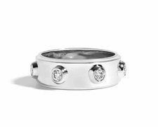 Verlobungsring 0.70 Karat Künstlicher Rund Schliff Diamant Massiv 950 Platinum