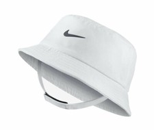 Nike Dry Infant Toddler Bucket Hat White Black Unisex 7A2682001 Size 2/4T UPF40 