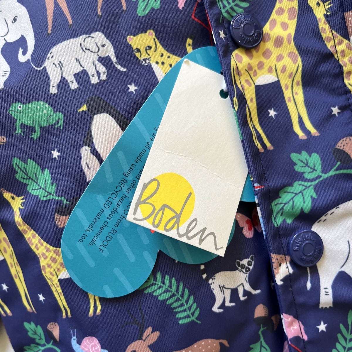 MINI BODEN Infant 3-in-1 Puffer Jacket Water Resistant Faux