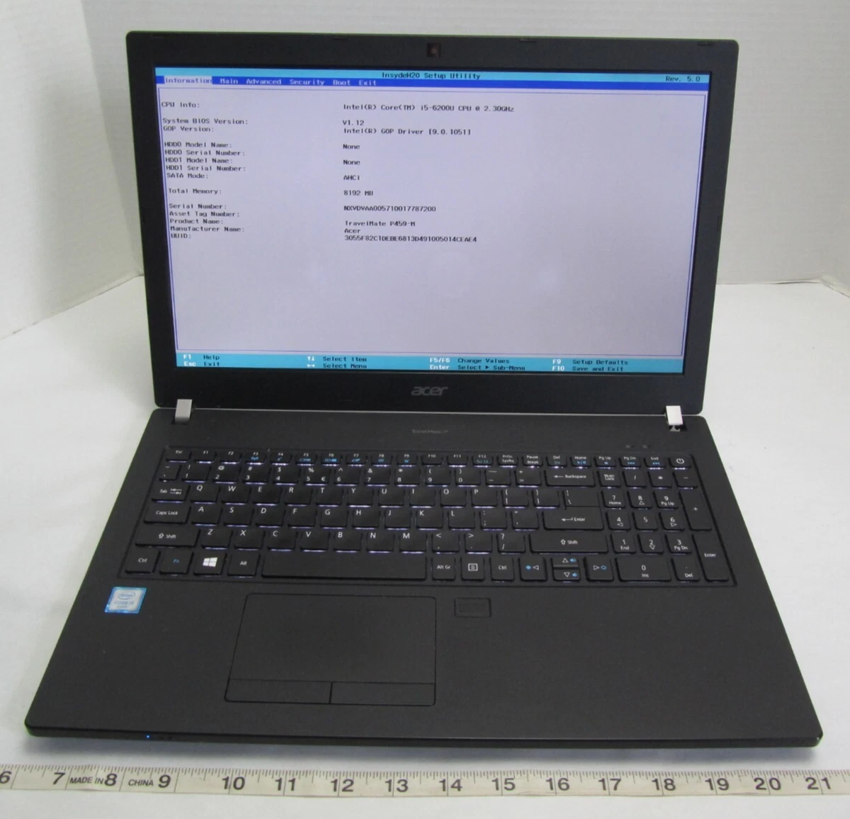 Acer TravelMate Intel Core i5 6th Gen. PC Laptops & Netbooks for
